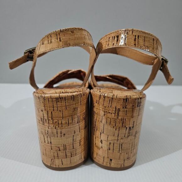 NEW Korks Kork Ease Calda Sandal Platform Chunky Heel Patent Cork Womens Size 11 - Picture 9 of 13